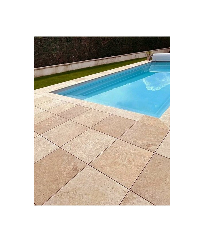 Carrelage extérieur 2cm Novoceram Tiber natural 60x60 rectifié Ain