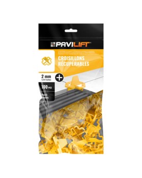 Sachet de 100 Croisillons Récupérables 2mm en + Pavilift