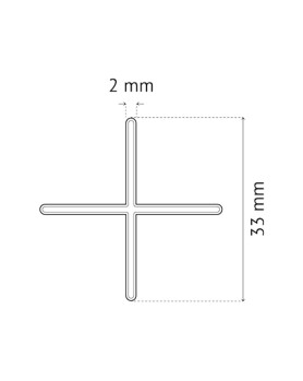 Croisillons Classiques 2mm en + Pavilift