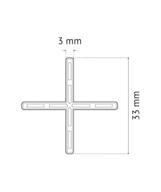 Croisillons Classiques 3mm en + Pavilift