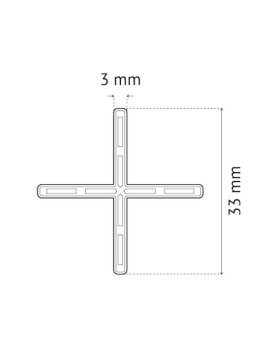 Croisillons Classiques 3mm en + Pavilift