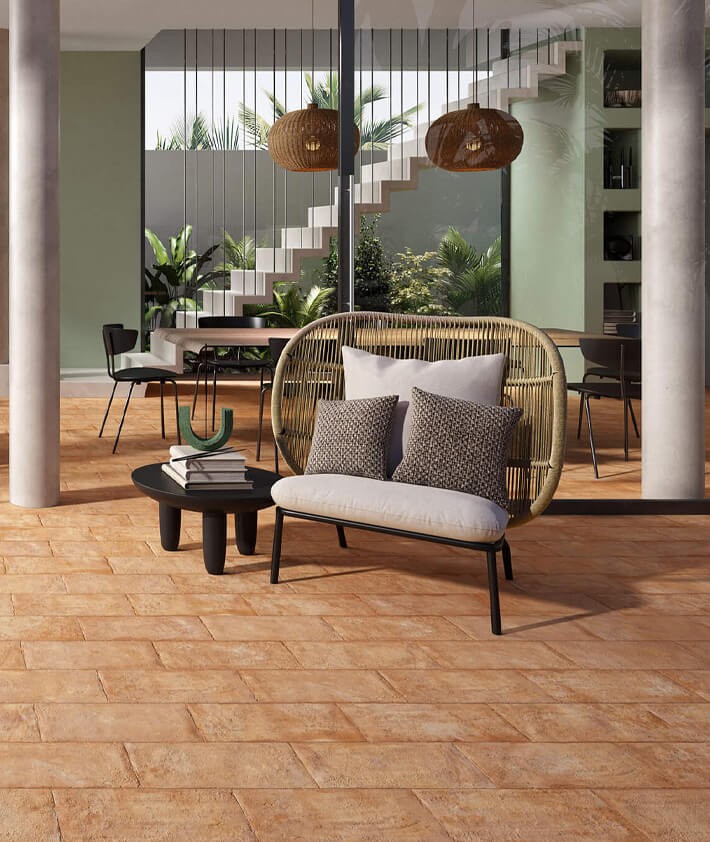 Carrelage Effet Terre Cuite Ceramica Rondine Terrae 20.3x40.6