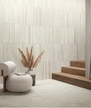 Iconica effet travertin caesar ceramiche