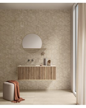 carrelage imitation travertin collection iconica de Caesar Ceramiche