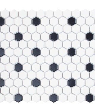 Mosaïque hexagonale grès cérame Dune