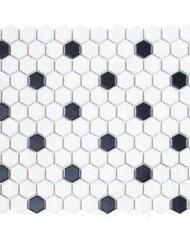 Mosaïque hexagonale grès cérame Dune