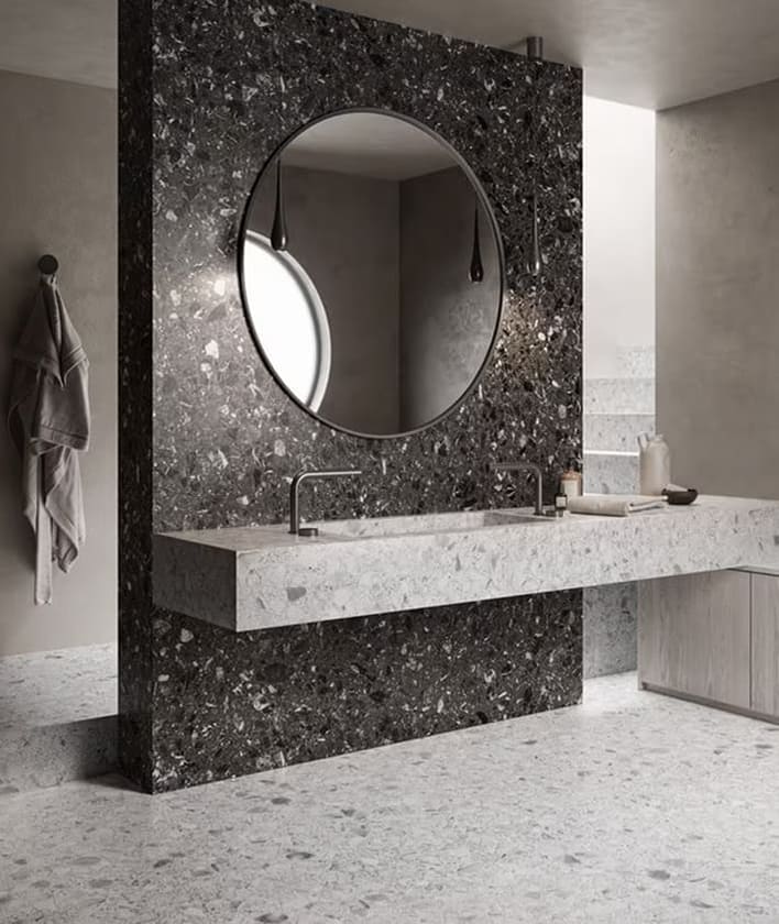 carrelage terrazzo salle de bain